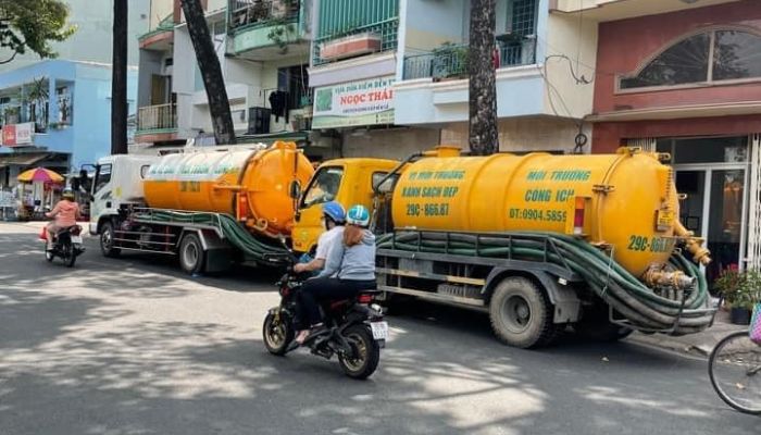 Quy trình rút hầm cầu sạch sẽ và an toàn cho môi trường